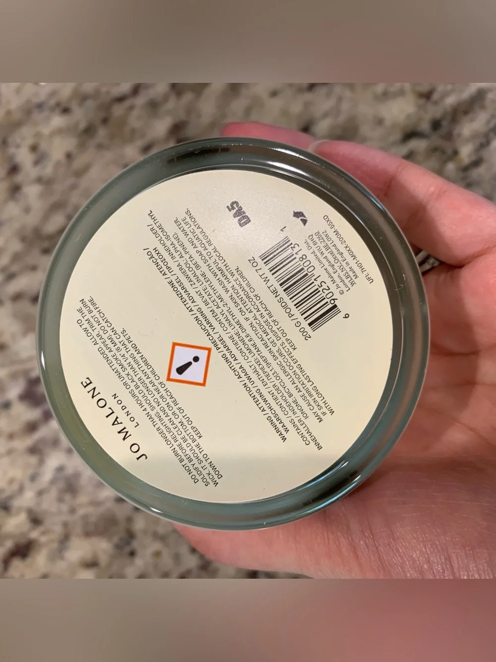 Jo Malone Lime Basil & Mandarin Scented Candle - 200g/7oz - Picture 3 of 3